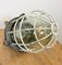 Industrial Grey Cast Iron Cage Pendant Lamp, 1970s 13
