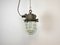Industrial Grey Cast Iron Cage Pendant Lamp, 1970s 2