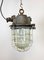 Industrial Grey Cast Iron Cage Pendant Lamp, 1970s, Image 1