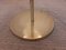 Satin Brass & Large Ribbed Milky Glass Floor Lamp 16