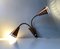 Adjustable Copper Double Wall Lamp from ASEA, 1950s 2