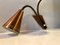 Adjustable Copper Double Wall Lamp from ASEA, 1950s 6