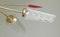 Mid-Century Light Red Arrows Glass Shades Ceiling Lamp 4