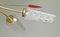 Mid-Century Light Red Arrows Glass Shades Ceiling Lamp, Image 4