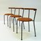 Brown Leather Dining Stools by Jerry Hellström, 1988, Set of 6 5