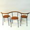 Brown Leather Dining Stools by Jerry Hellström, 1988, Set of 6 4