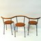 Brown Leather Dining Stools by Jerry Hellström, 1988, Set of 6, Image 4