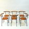 Brown Leather Dining Stools by Jerry Hellström, 1988, Set of 6 2