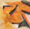 Composición de Giorgio Lo Fermo - naranja y negro - Pintura al óleo - 2012, Imagen 2
