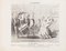 Honoré Daumier - Une Tisch Indiscète - Lithografie - 1853 1