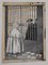 Gabriele Galantara - the Pope and the Prison - Original China Ink - 1910 1