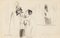 Maurice Lourdey, scena teatrale, matita su carta, XX secolo, Immagine 1