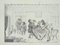 Desconocido, discusión política, litografía escrita en papel, década de 1850, Imagen 1