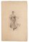 René Francois Xavier Prinet, Paesant Woman, Bleistiftzeichnung, spätes 19. Jh 1