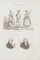 Unknown - Costumes and Portraits - Original Lithograph - 19th Century 1