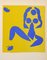 Litografia Henri Matisse, composizione in blu e giallo, anni '60, Immagine 3