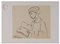 Louis Touchagues - Man Reading - Inchiostro originale su carta, metà XX secolo, Immagine 1