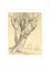 Dibujo a lápiz, árbol, Georges-Henri Tribout, principios del siglo XX, Imagen 1