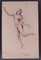 Nan Borazzo - Nude of Dancing Nymph - Lápiz de dibujo original - 1931, Imagen 1