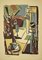 Guido La Regina - Colorful Cityscape - Linoleum - Late 20th Century, Immagine 1