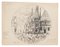 Desconocido - The Church - Lápiz y pluma original sobre papel - principios del siglo XX, Imagen 1
