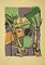 Guido La Regina, Colorful Cityscape, Linoleum, Late 20th Century, Immagine 1