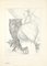 Leo Guida, The Owl and the Girl, Drawing Paper, anni '50, Immagine 1