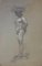 Charles Walch, Study for Caryatid, Pencil, Early 20th Century, Image 1