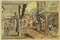 Sconosciuto - Villaggio austriaco - Inchiostro originale e acquerello su carta - Mid-20th Century, Immagine 1