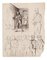Unknown - Characters - Original China Ink on Paper - Mid-19th Century, Image 1