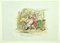 Desconocido - Escena Satirical - Litografía original Hand Watercolored - 19th Century, Imagen 1