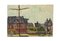 Unknown - Country Houses - Original Oil on Cardboard - Mid-20th Century, Image 1