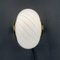 Vintage White Swirl Murano Wall Lamp, 1970s 3