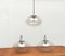 Mid-Century German Space Age Glass Ufo Pendant Lamps from Limburg, Set of 3, Image 1