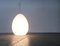 Vintage Italian Egg-Shaped Glass Floor Lamp from La Luce 9
