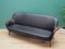 Danish Black Leather Sofa, 1960s 6