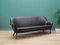 Danish Black Leather Sofa, 1960s 3