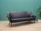Danish Black Leather Sofa, 1960s, Image 3