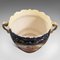 Antike edwardianische dekorative englische Keramikschale oder Pflanzer, 1910er 10