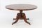 Large Regency Mahogany & Rosewood Round Center Table, 1800s 1