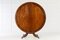 Large Regency Mahogany & Rosewood Round Center Table, 1800s 3