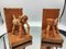 Art Deco Wood & Bamboo Elephant Bookends, 1920s, Set of 2 2