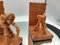 Art Deco Wood & Bamboo Elephant Bookends, 1920s, Set of 2 4