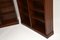 Large Antique Georgian Style Mahogany Open Bookcases, 1960s, Set of 2 11