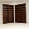 Large Antique Georgian Style Mahogany Open Bookcases, 1960s, Set of 2 2