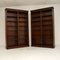 Large Antique Georgian Style Mahogany Open Bookcases, 1960s, Set of 2, Image 2