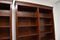 Large Antique Georgian Style Mahogany Open Bookcases, 1960s, Set of 2 7