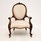Antique Victorian Carved Armchair, Image 2