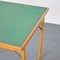 Italian Wood & Fabric Game Table, 1960s 3