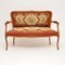 Antique French Needlepoint 2-Seat Salon Sofa, Image 2